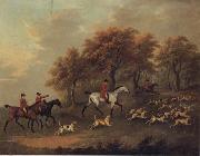 John Nost Sartorius Entering The Woods,A Hunt oil painting artist